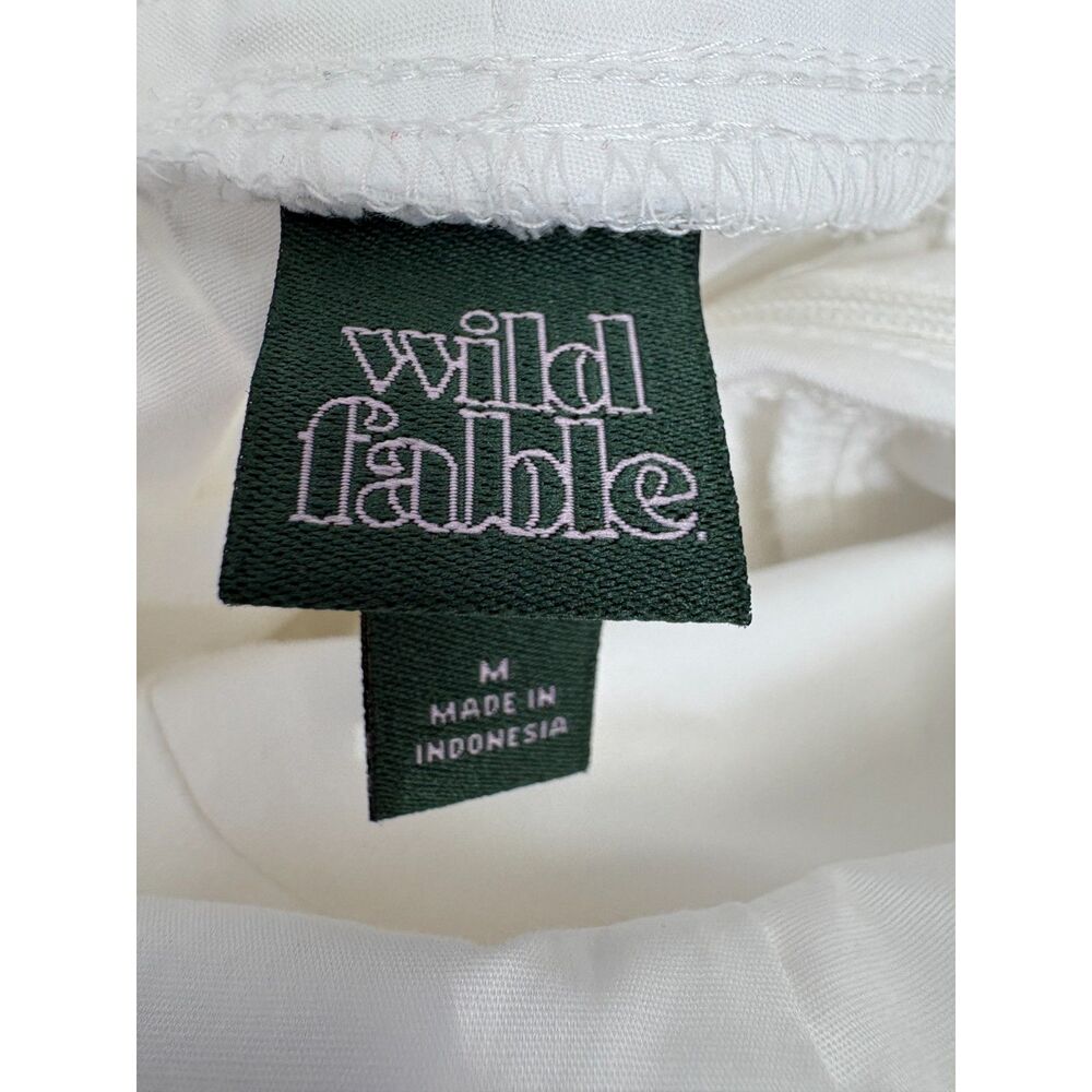 New White Mini Bubble Skirt Dress Bow Back Size M Girly Feminine Romantic Cute - Picture 8 of 11